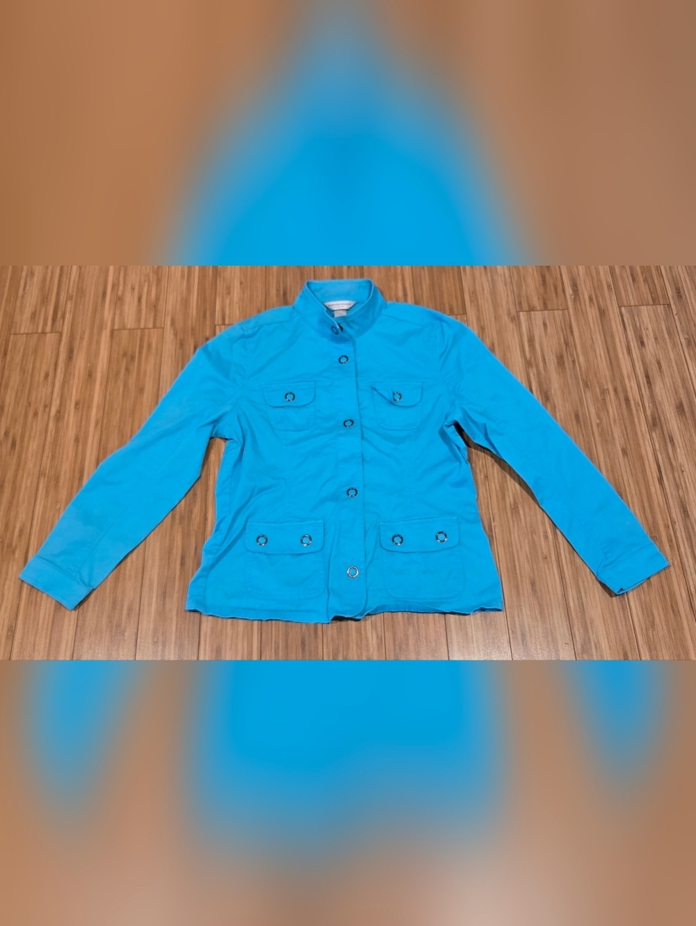 Christopher & Banks Petite Turquoise Jacket